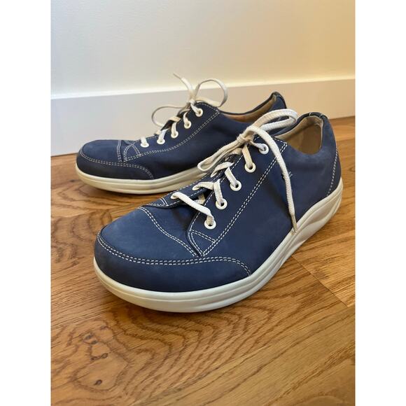 Finn Comfort Germany Ikebukuro Orthopedic Rocker Shoe Blue Leather Women Size 6 - Picture 1 of 7